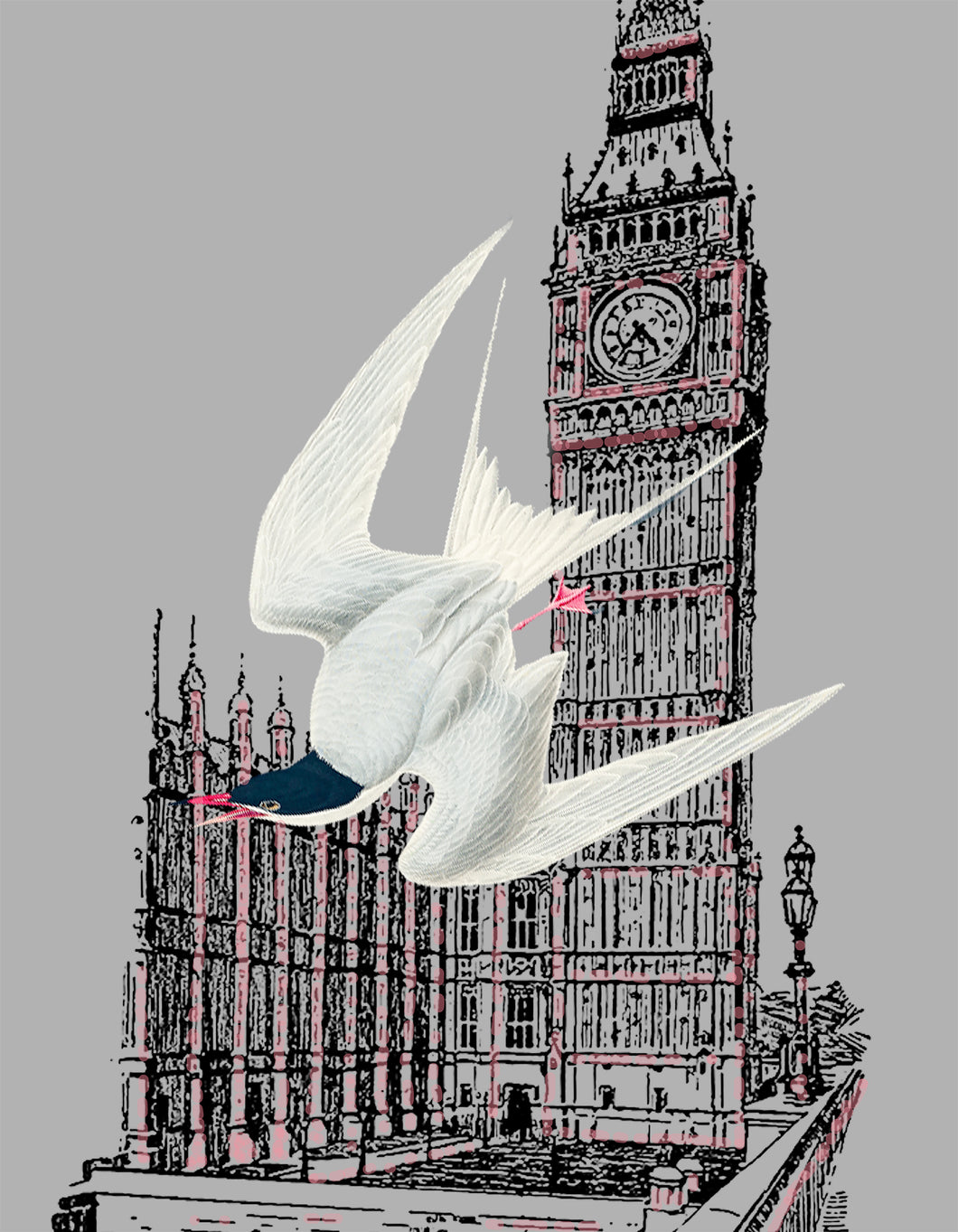 Great Turn & Big Ben - Chloe Rox Design - Digital print - UK Art