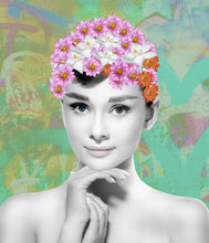 Load image into Gallery viewer, Flower girl (Green) - Chloe Rox Design - Digital print - UK Art
