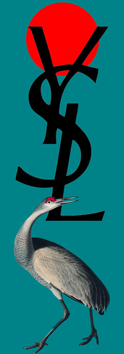 Crane YSL (Turquoise) - Chloe Rox Design - Digital print - UK Art
