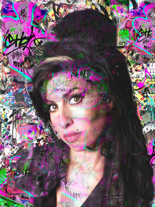 Amy (Urban grafitti collection) - Chloe Rox Design - Digital print - UK Art