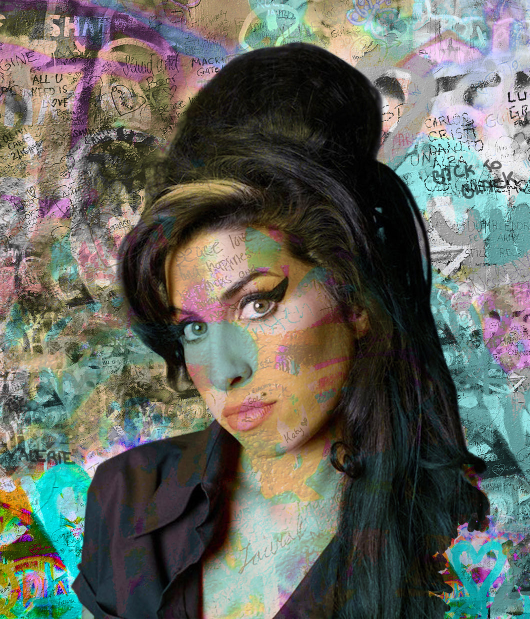 Amy Winehouse - Chloe Rox Design - Digital print - UK Art