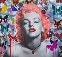 Load image into Gallery viewer, MARILYN THE BEAUTY WITHIN (PINK) - Chloe Rox Design - Digital print - UK Art
