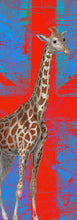 Load image into Gallery viewer, Giraffe flag (Red) - Chloe Rox Design - Digital print - UK Art
