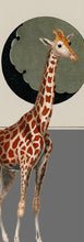 Load image into Gallery viewer, Giraffe moon (Grey) - Chloe Rox Design - Digital print - UK Art
