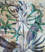 Load image into Gallery viewer, Green flowers on painted wall - Chloe Rox Design - Digital print - UK Art
