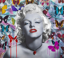 Load image into Gallery viewer, MARILYN THE BEAUTY WITHIN (WHITE) - Chloe Rox Design - Digital print - UK Art
