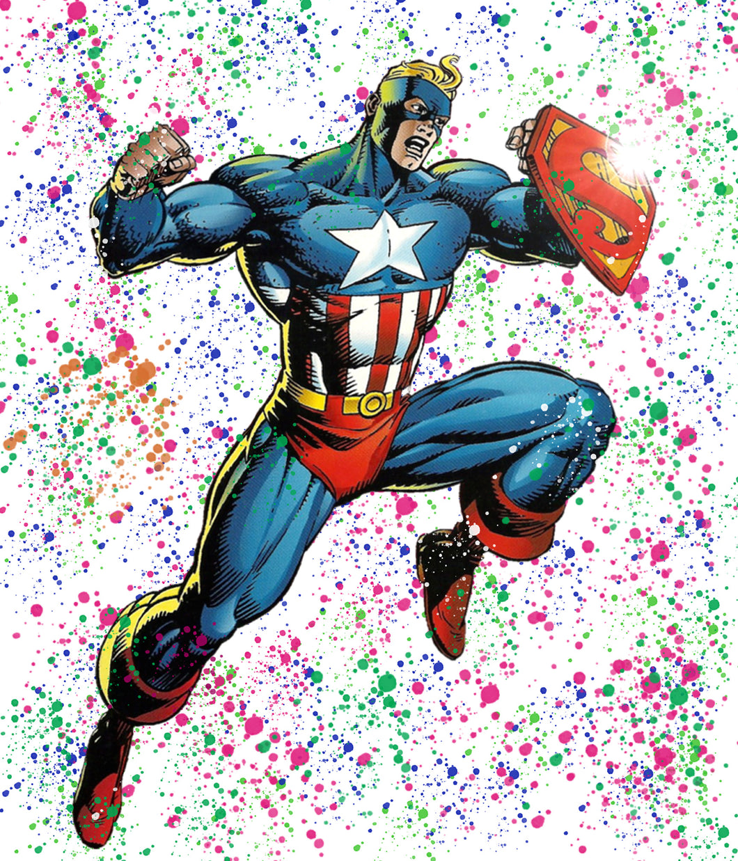 Captain America - Chloe Rox Design - DIgital print - UK Art