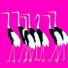 Load image into Gallery viewer, Cranes on pink - Chloe Rox Design - Digital print - UK Art
