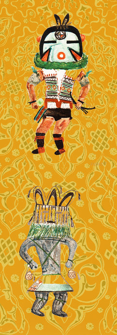 Native on yellow - Chloe Rox Design - Digital print - UK Art