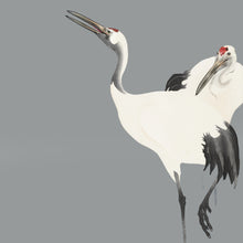 Load image into Gallery viewer, Herons on grey - Chloe Rox Design - Digital print - UK Art

